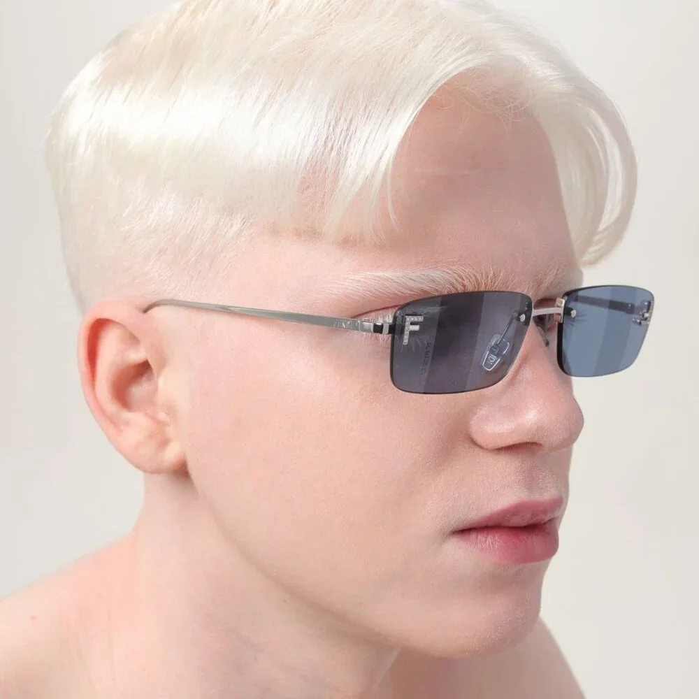 NEW FE4172US 16X BLUE SILVER UNISEX SUNGLASSES FENDI FE4172US
